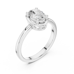 Gold Ring DDLR-504, White Gold, view 2