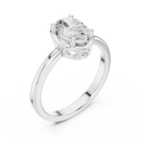 Gold Ring DDLR-504, White Gold, view 2