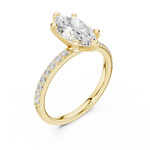 Gold Ring DDLR-887, Yellow Gold, view 2