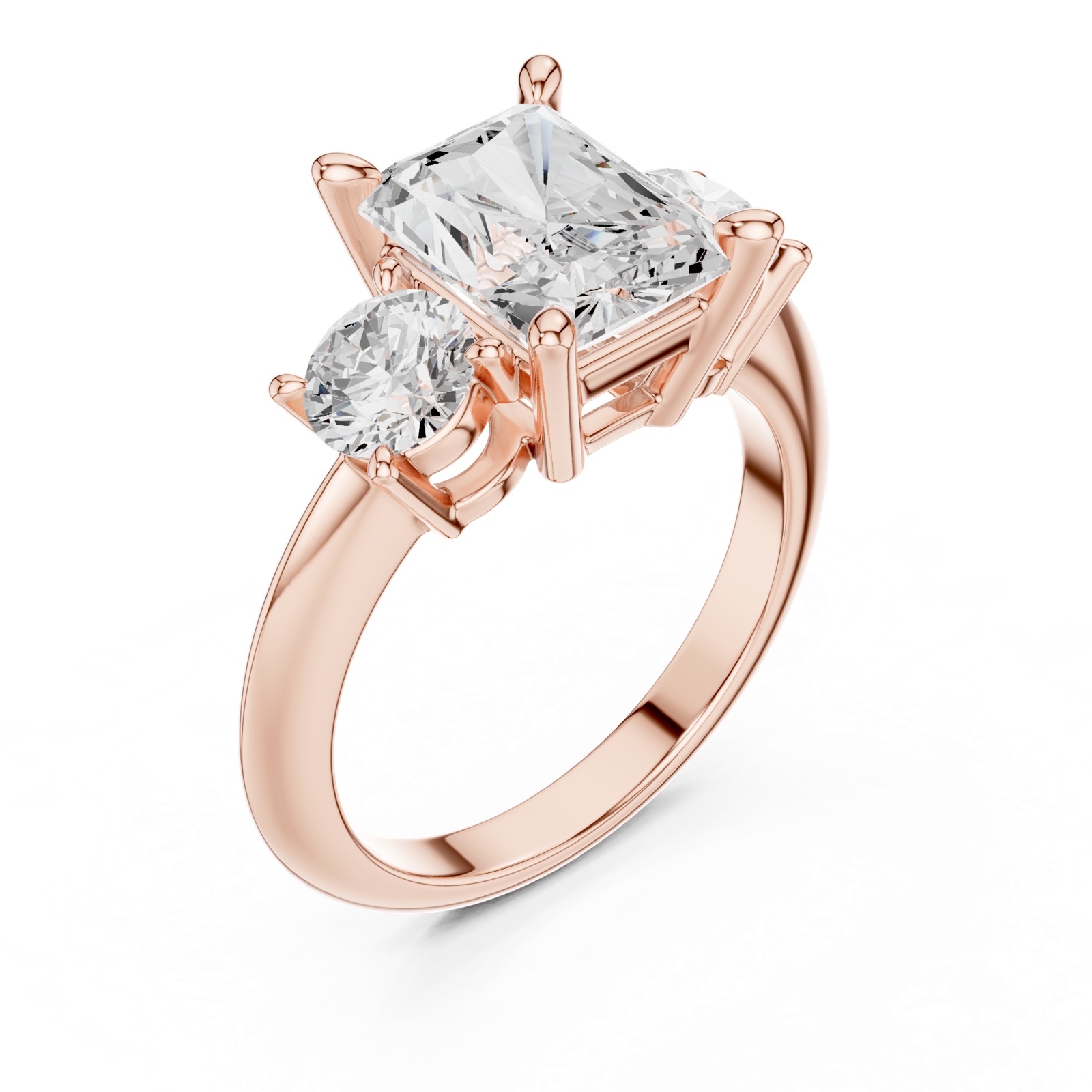 Gold Ring DDLR-905, Rose Gold, view 2