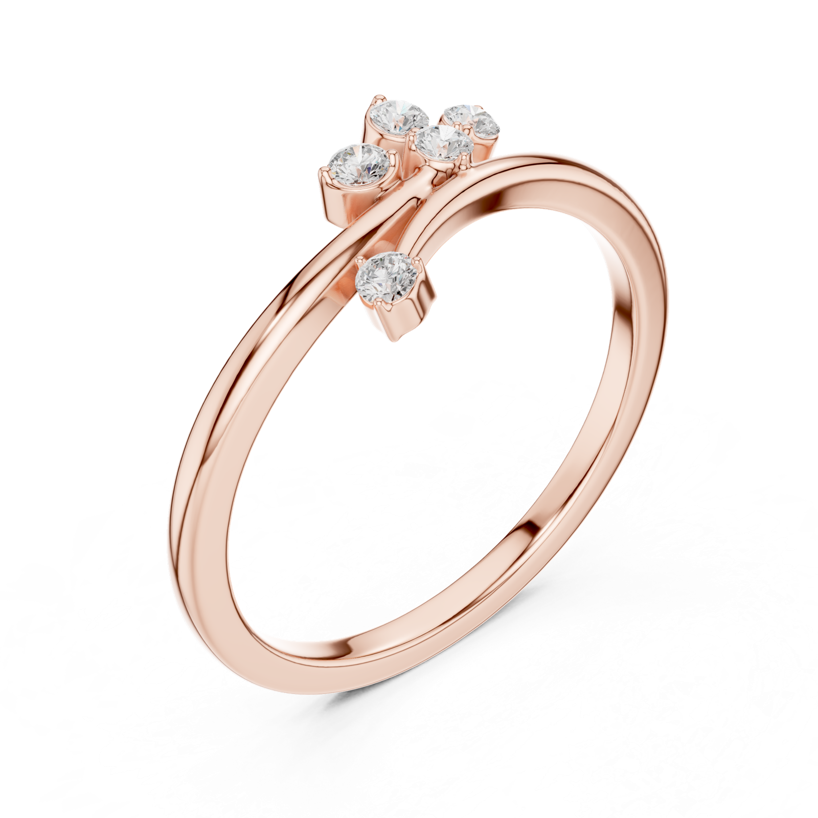 Gold Ring SBWR(45), Rose Gold, view 2