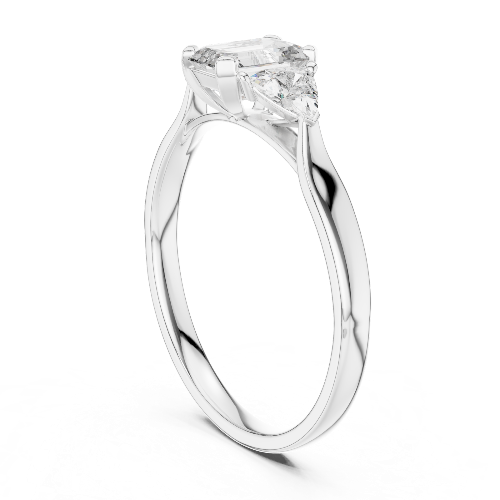 Gold Ring 00001L (15), White Gold, view 1