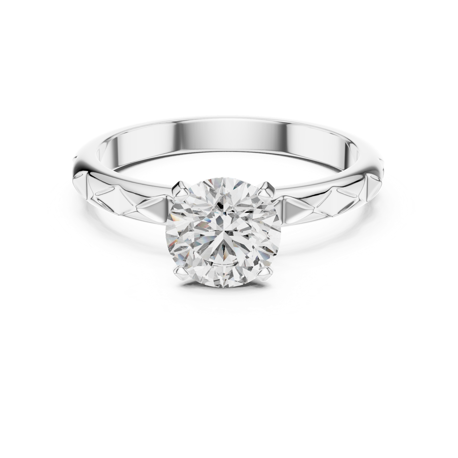 Gold Ring LR-0020, White Gold