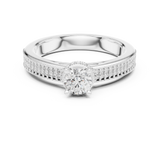 Gold Ring LR-0321, White Gold, view 4