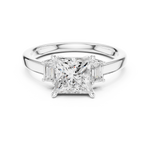 Gold Ring DDLR-871, White Gold, view 4