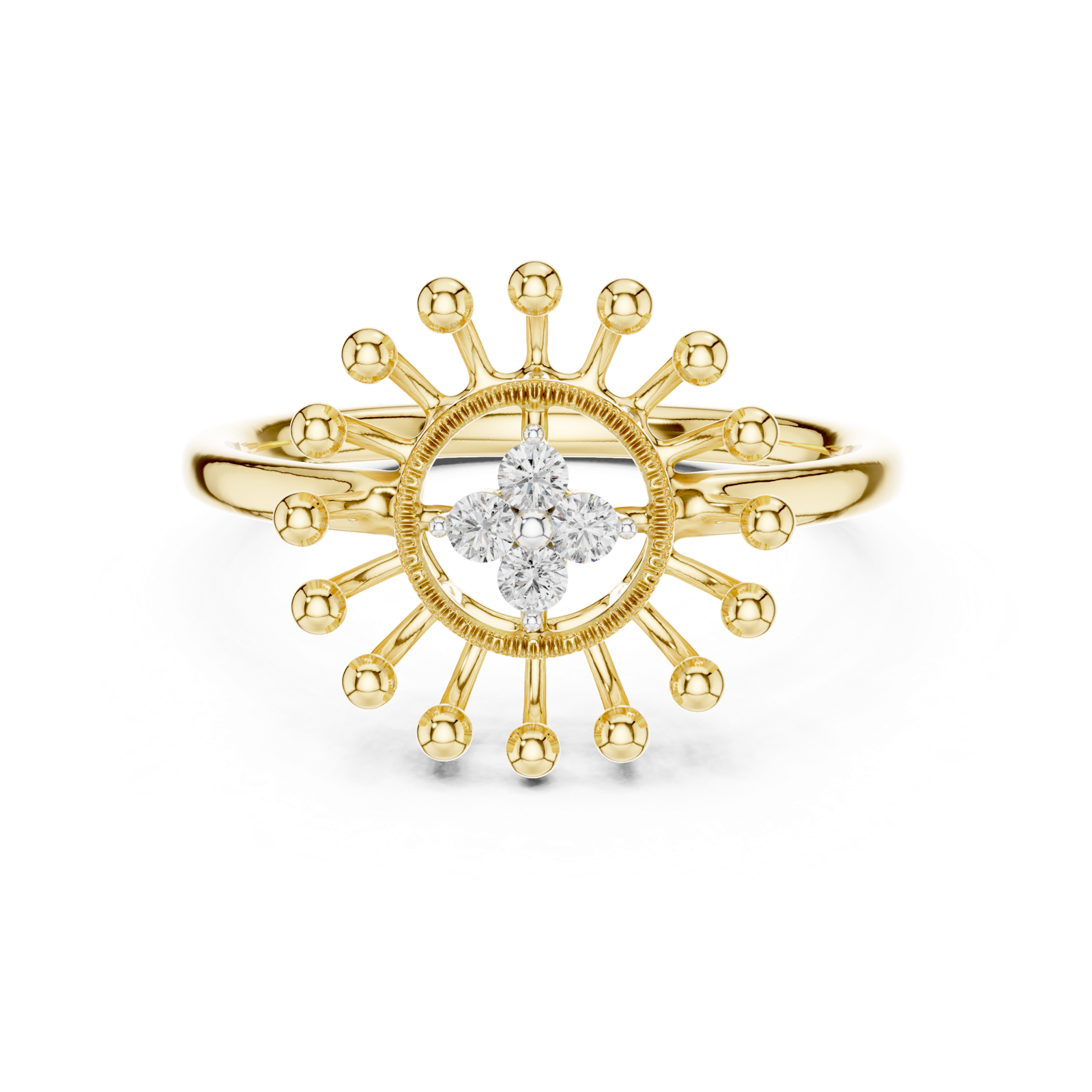 Gold Ring 12-10056@L, Yellow Gold