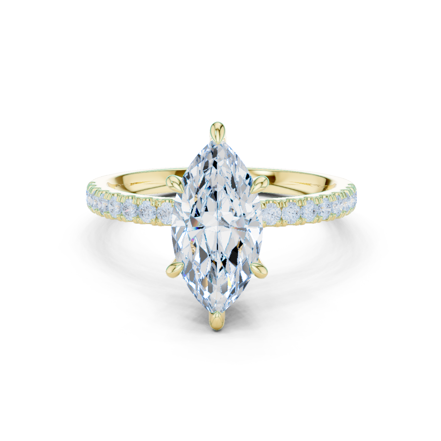 Gold Ring DDLR-256, Yellow Gold