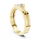 Gold Ring HLR-05 3MM, Yellow Gold, view 1