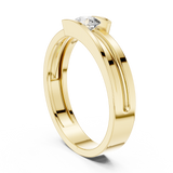 Gold Ring HLR-05 3MM, Yellow Gold, view 1