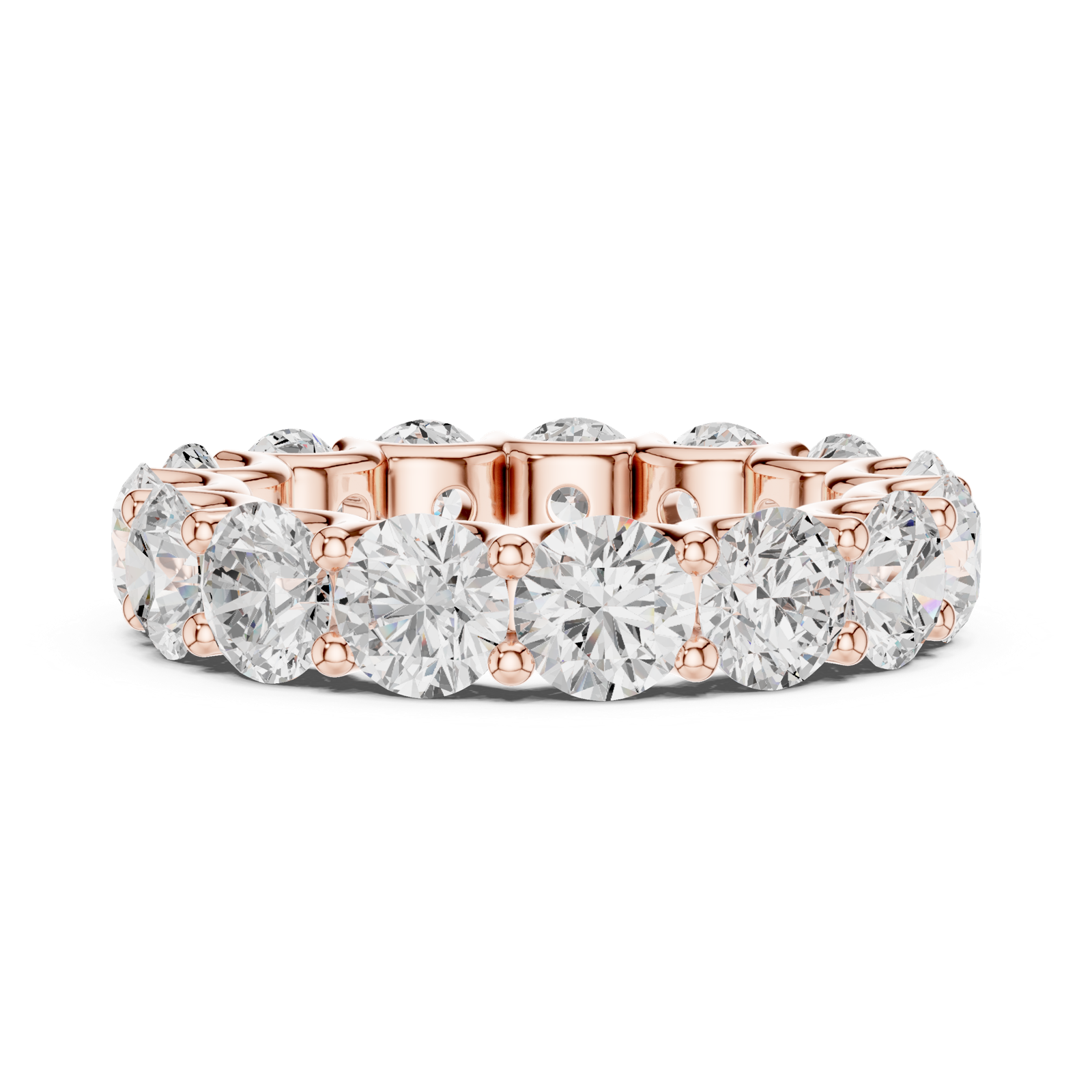 Gold Ring DDLR-661, Rose Gold, view 3