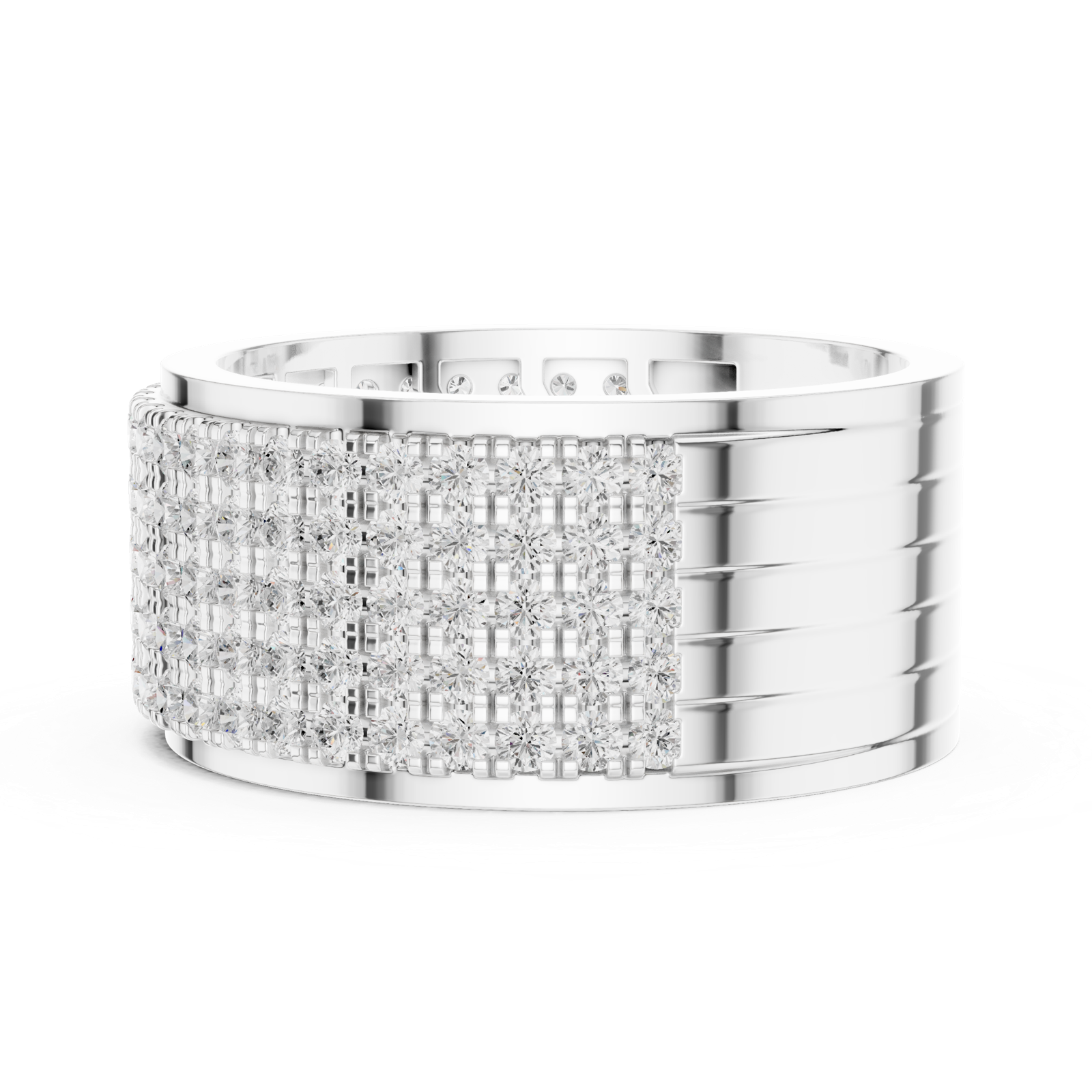 Gold Ring DDLR-428, White Gold, view 3