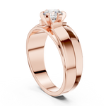 Gold Men's Ring GGR-0024, Rose Gold, view 1