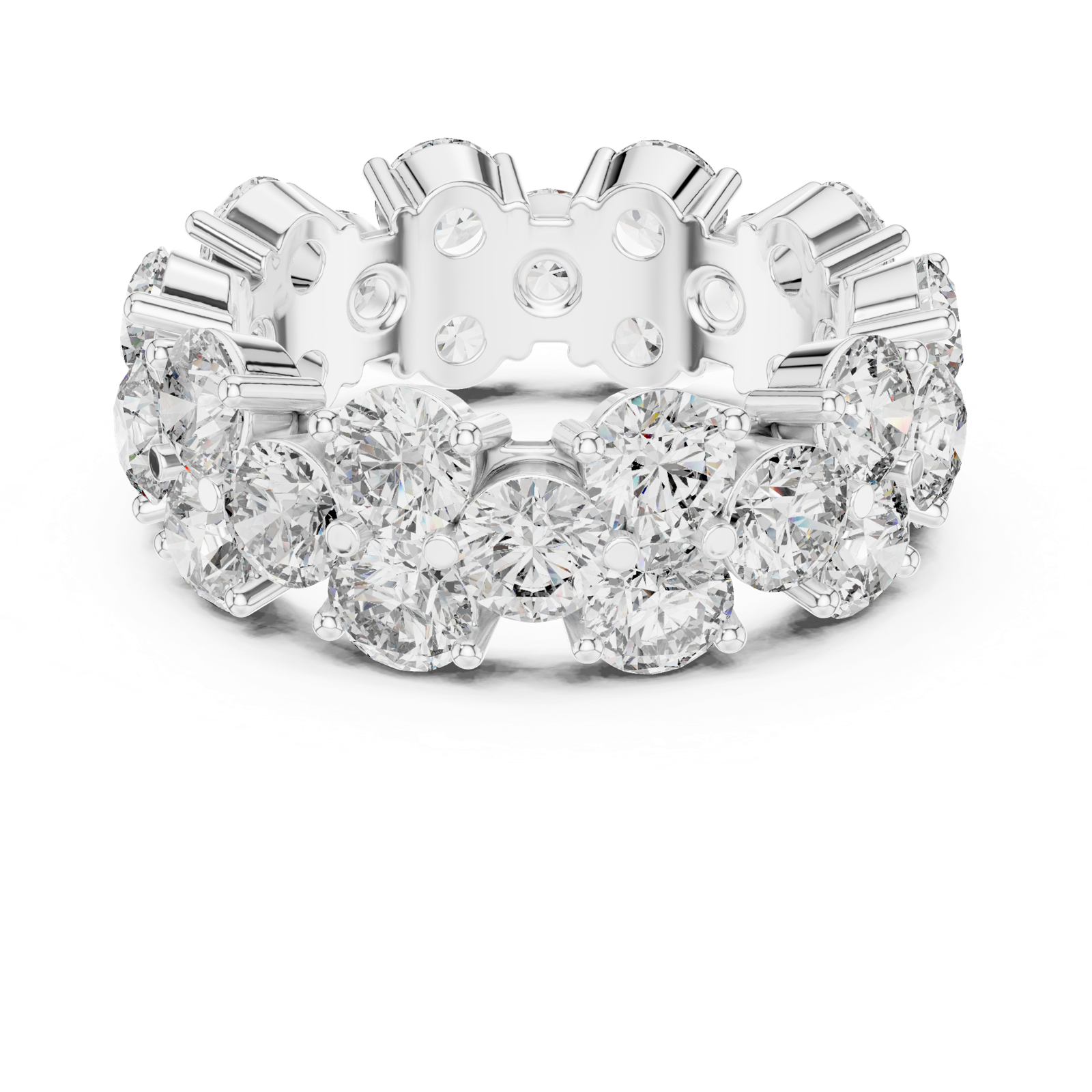 Gold Ring DDLR-244, White Gold, view 4