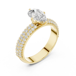 Gold Ring DDLR-1086, Yellow Gold, view 2
