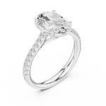 Gold Ring DDLR-729, White Gold, view 2