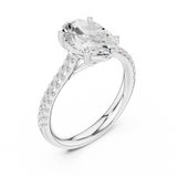 Gold Ring DDLR-729, White Gold, view 2