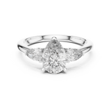 Gold Ring DDLR-035, White Gold, view 4