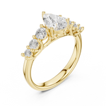 Gold Ring DDLR-705, Yellow Gold, view 2