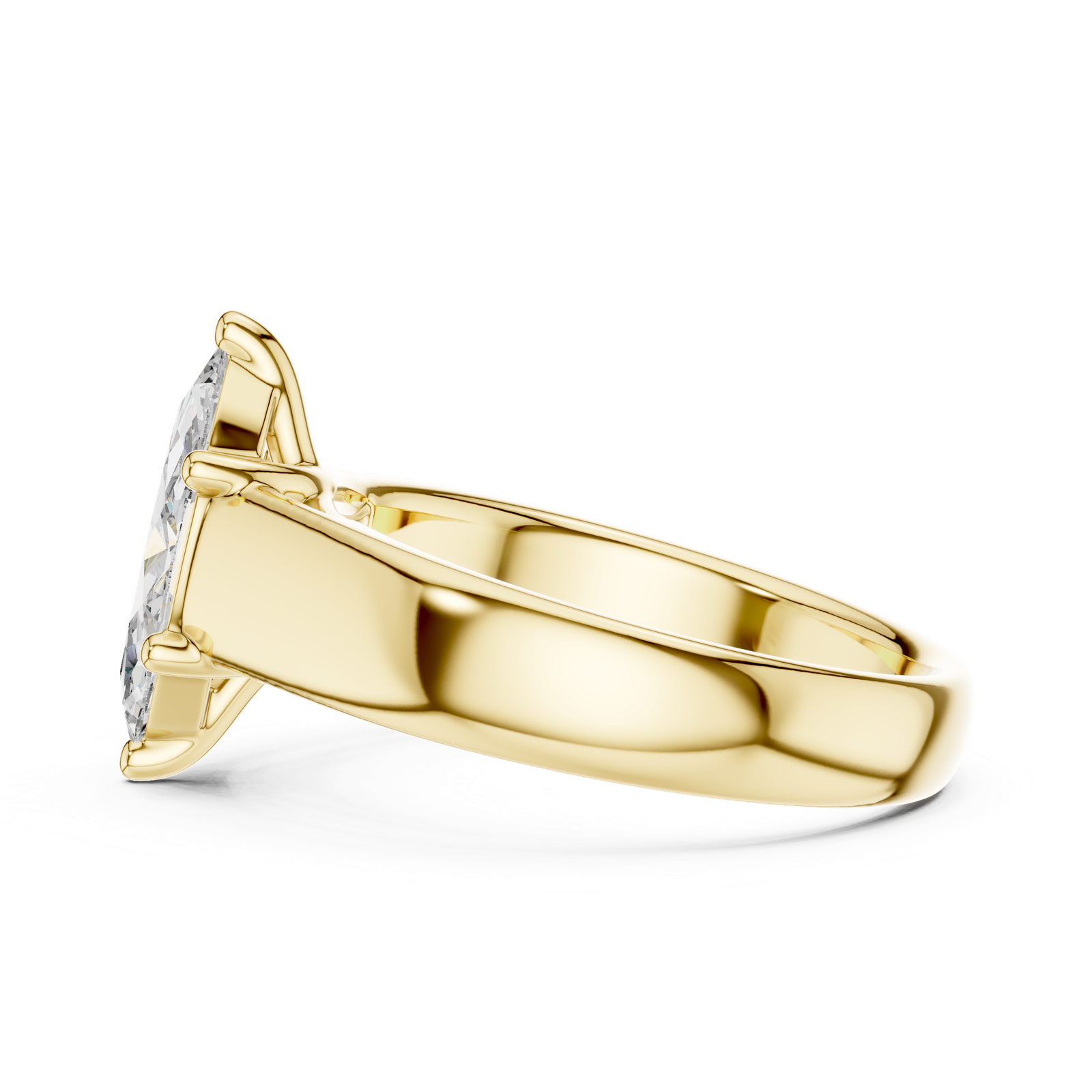 Gold Ring DDLR-067, Yellow Gold, view 3