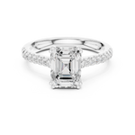 Gold Ring DDLR-744, White Gold, view 4