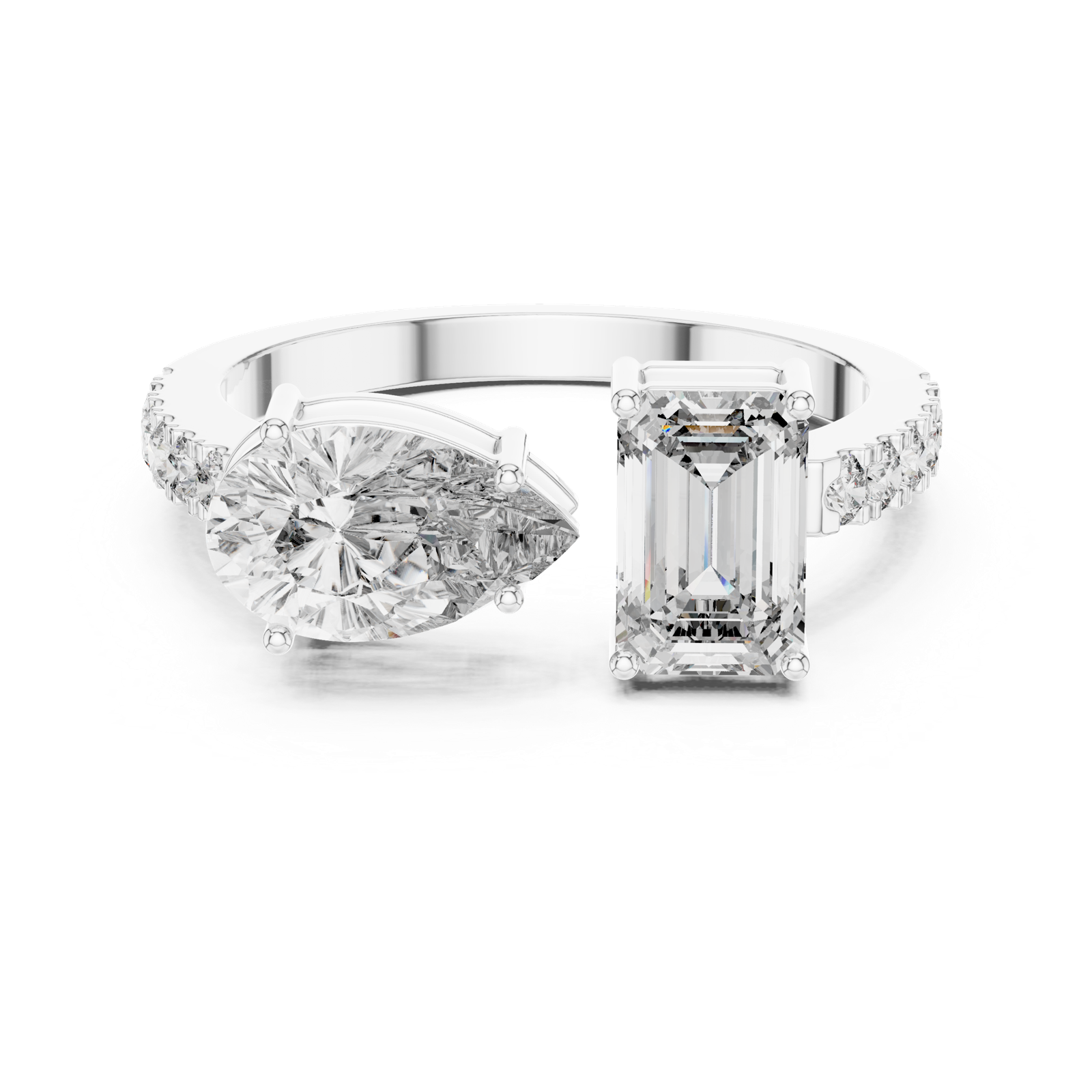 Gold Ring LR-0055, White Gold