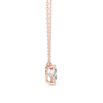 Gold Jewelry DDPO-001, Heart center stone, Rose Gold, view 3
