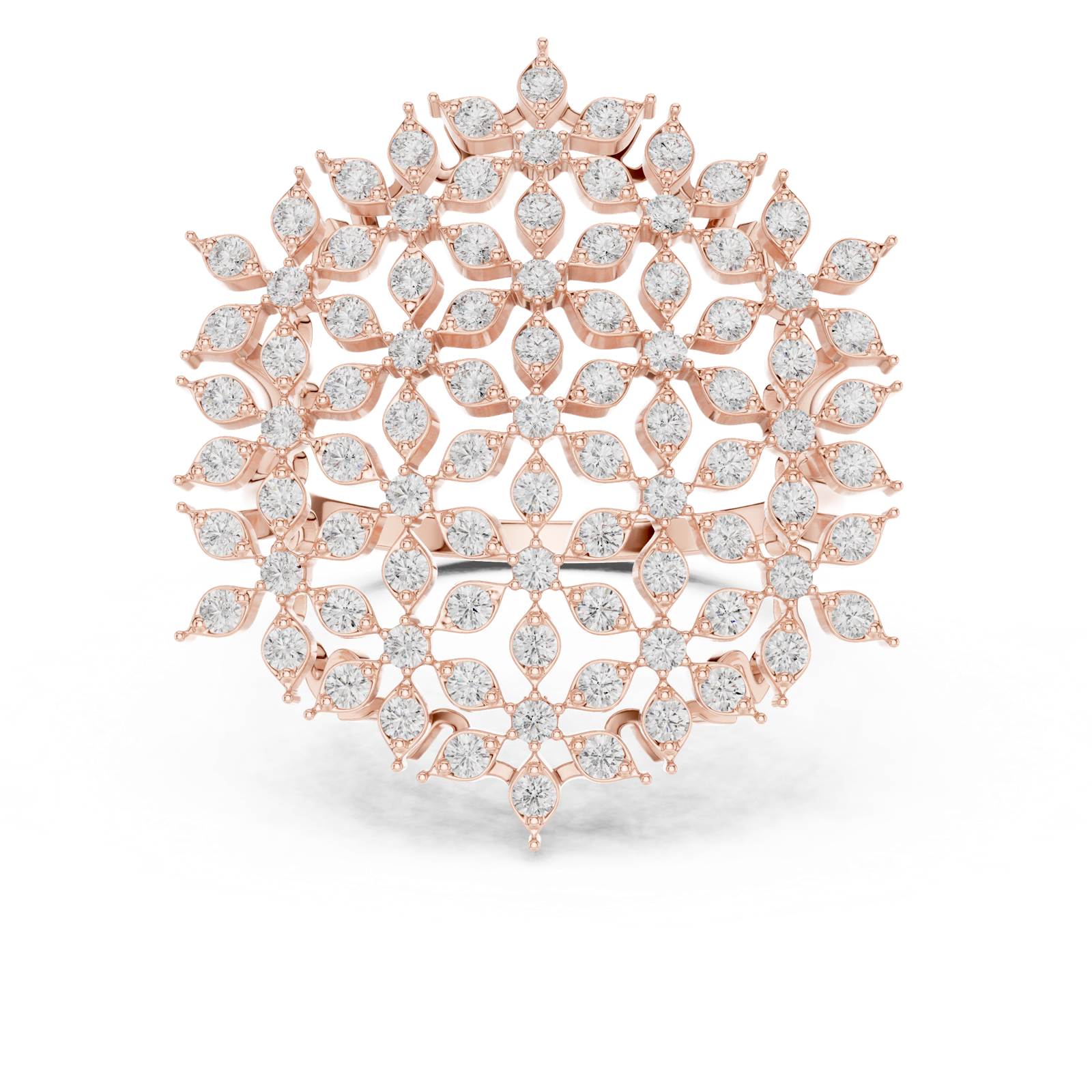 Gold Ring SBWR(47), Rose Gold, view 4