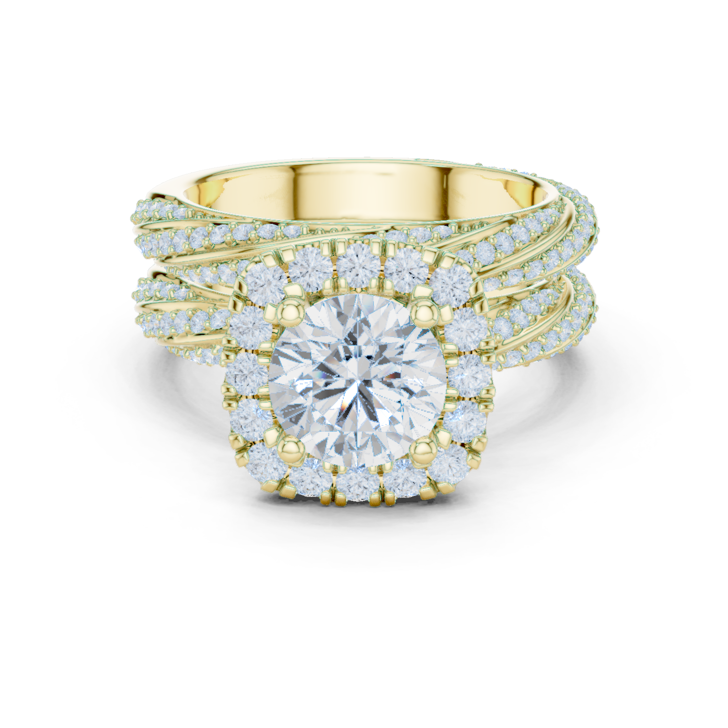 Gold Ring DDLR-293, Yellow Gold