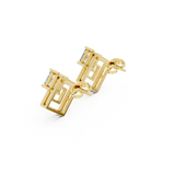 Gold Earrings AVBER-61, Yellow Gold, view 2