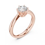 Gold Ring DDLR-562, Rose Gold, view 2