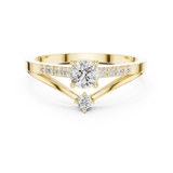 Gold Ring DDLR-835, Yellow Gold, view 4