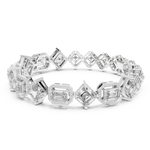14K Solid Gold Lab Diamond Bracelet, White Gold, view 1