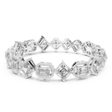 14K Solid Gold Lab Diamond Bracelet, White Gold, view 1