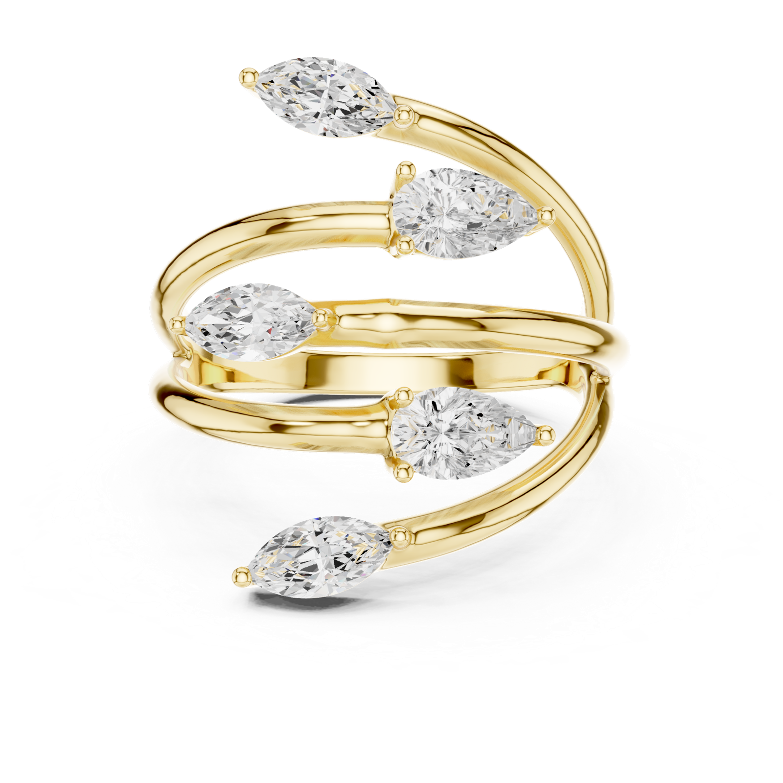 Gold Ring SBWR(28), Yellow Gold, view 4