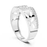 Gold Ring LR-01 (20), White Gold