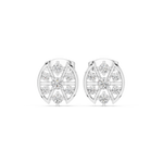 Gold Earrings AGDER-358, White Gold