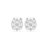 Gold Earrings AGDER-358, White Gold