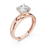 Gold Ring DDLR-827, Rose Gold, view 2