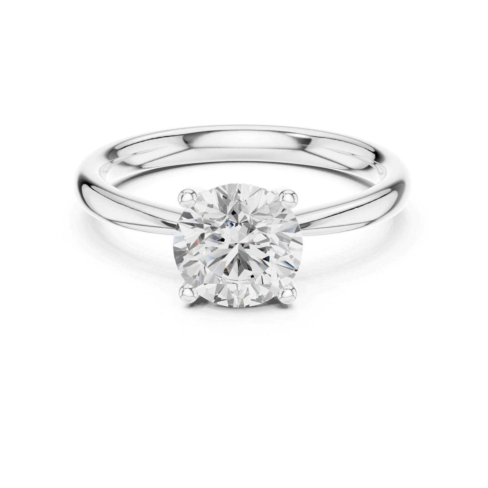 Gold Ring DDLR-645, White Gold, view 4