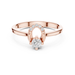 Gold Ring DDLR-840, Rose Gold, view 4