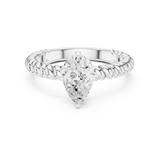 Gold Ring DDLR-1081, White Gold, view 4