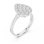 Gold Ring DDLR-784, White Gold, view 2