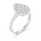 Gold Ring DDLR-784, White Gold, view 2
