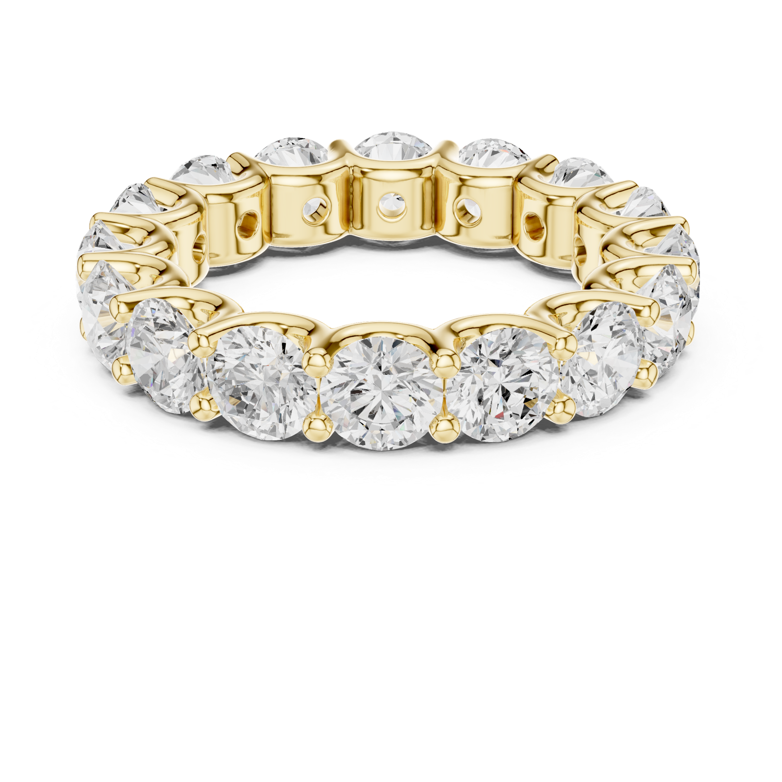 Gold Ring DDLR-660, Yellow Gold, view 4