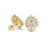 Gold Earrings AGDER-298, Yellow Gold