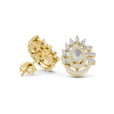 Gold Earrings AGDER-298, Yellow Gold
