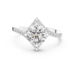 Gold Ring DDLR-156, White Gold, view 4