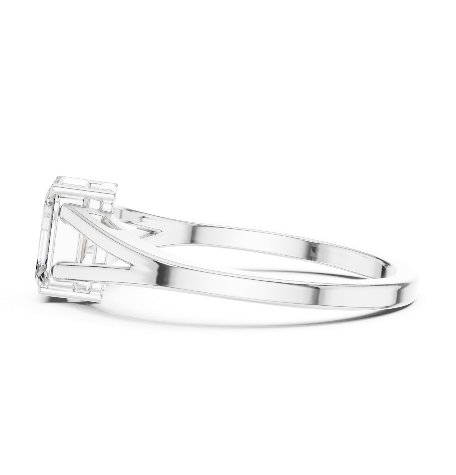 Gold Ring AVBLR-128, White Gold, view 3