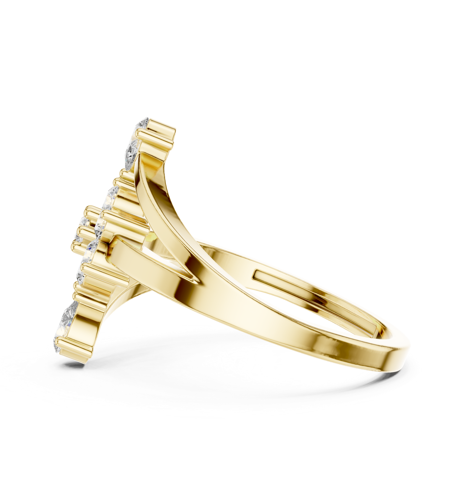 Gold Ring ALR-162, Yellow Gold, view 3