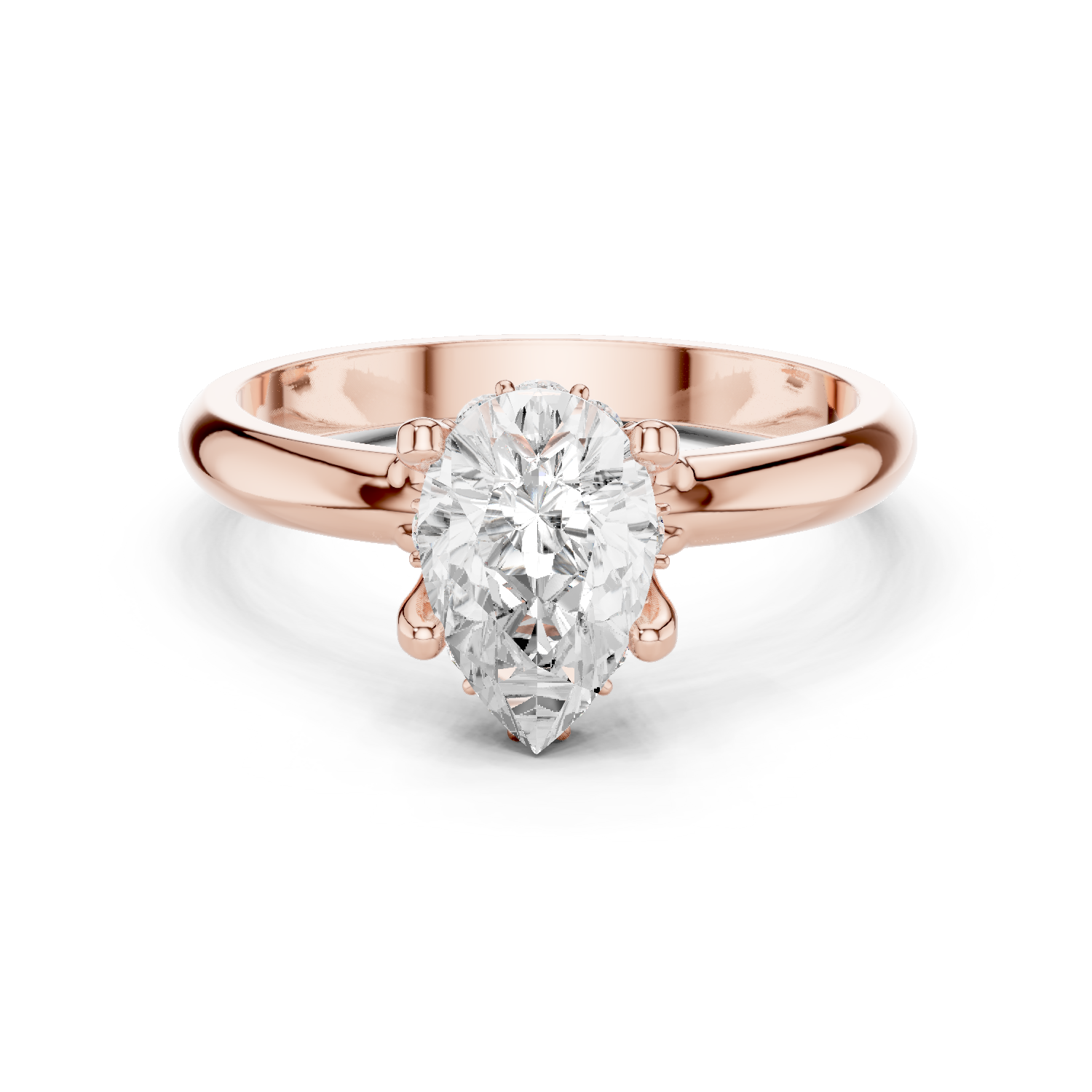 Gold Ring DDLR-1059, Rose Gold